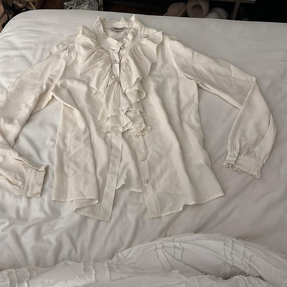 Zadig & Voltaire silk blouse Tamacco shirt Original retail price $450 size XS - Picture 2 of 8